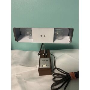 Vintage Yellow Mobilite  Portable Desk Lamp With Adjustable Clamp Tested Working